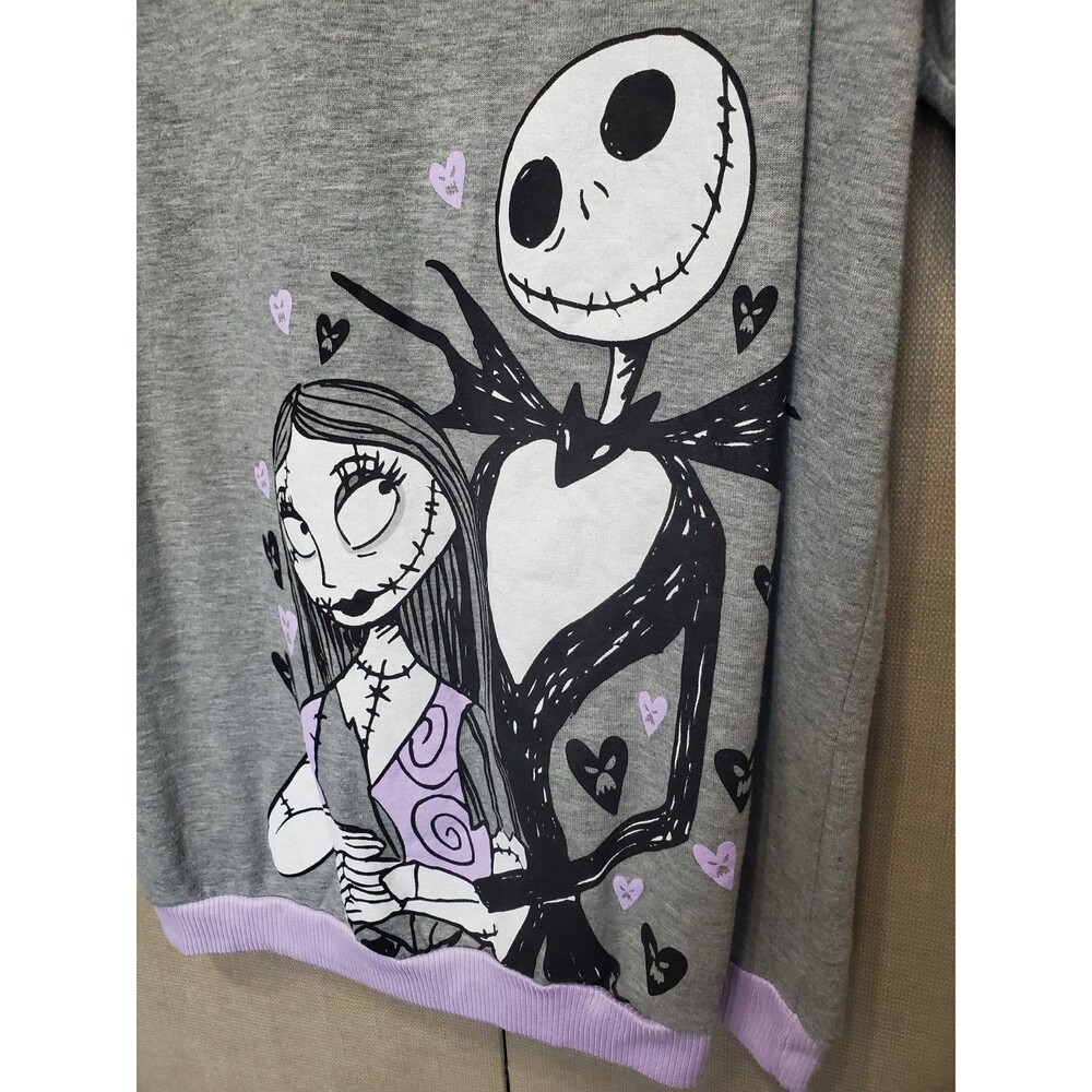 Disney Nightmare Before Christmas V-Day Lounger Sleepwear Knit Sleep Shirt XL - Picture 3 of 6
